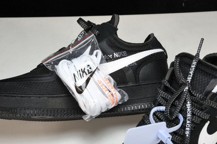 NikeAir Force 1 Low OF Black White AO4606-001
