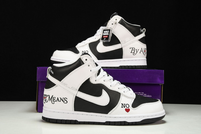 Supreme x Nike SB Dunk High QS “By Any Means”SUP  DN3741-002