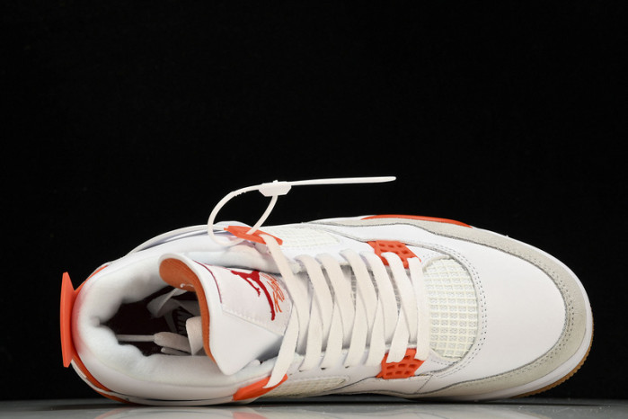 Nike SB x Air Jordan 4  White Orange DR5415-108