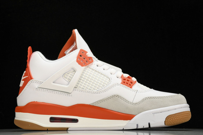 Nike SB x Air Jordan 4  White Orange DR5415-108