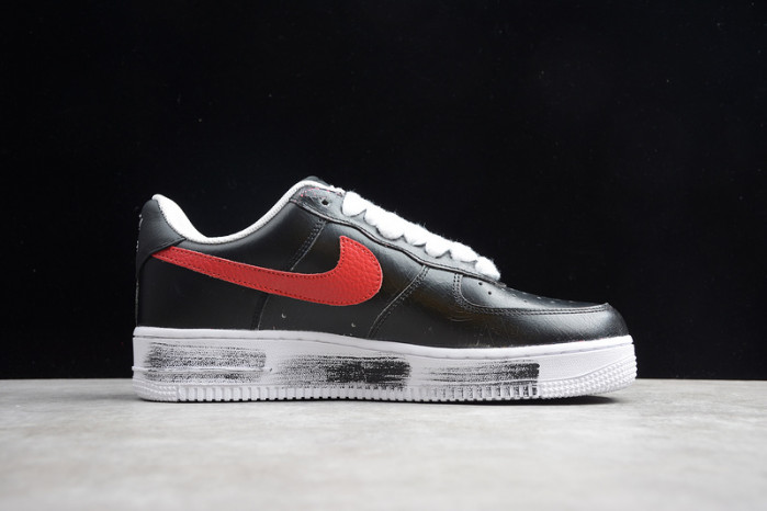PEACEMINUSONE X Nike Air Force1 GD Black Red AQ3692-002