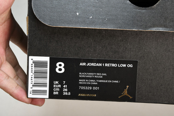 AIR JORDAN 1 Low Reverse Bred 705329-001