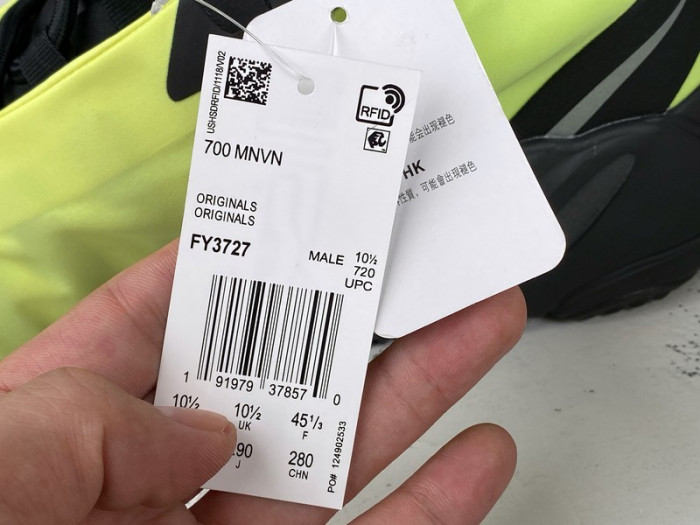 ADIDAS Yeezy Boost 700 MNVN Phosphor  FY3727